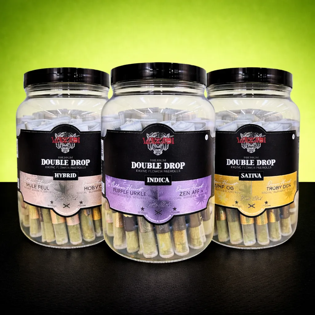 WAZABI DOUBLE DROP 1.5GM EXOTIC PREROLLS 30CT JAR