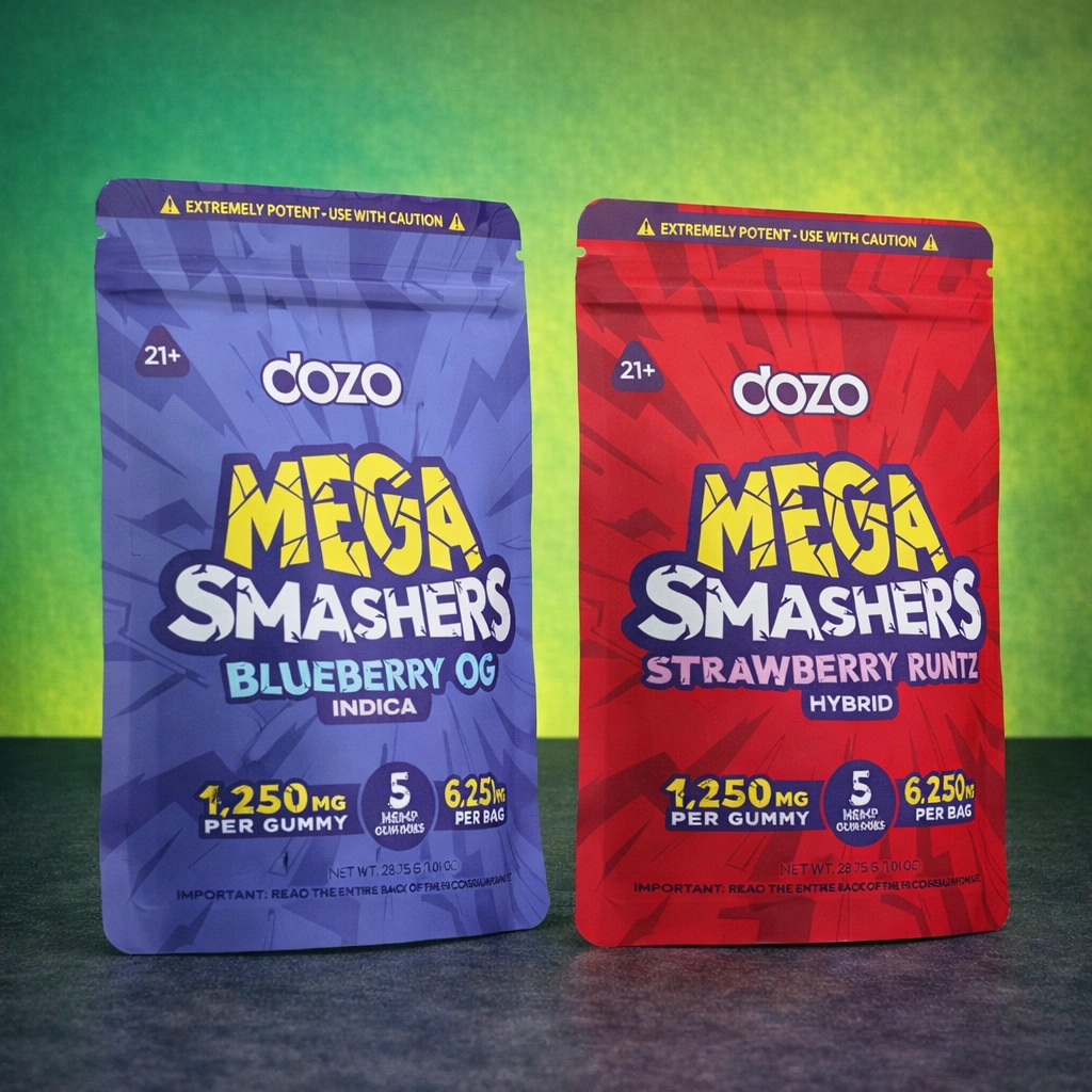 DOZO Mega Smashers THC Hemp Gummies – 6250MG