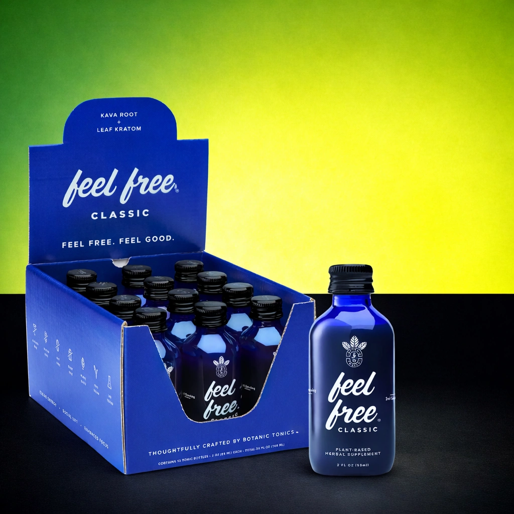 Feel Free Kava Root + Leaf Kratom Extract Classic Shot – 2 FL OZ