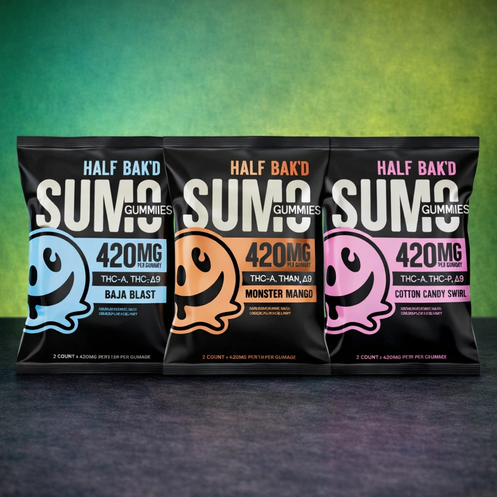 Half Bak’d D9 SUMO Gummies – 10,000+MG