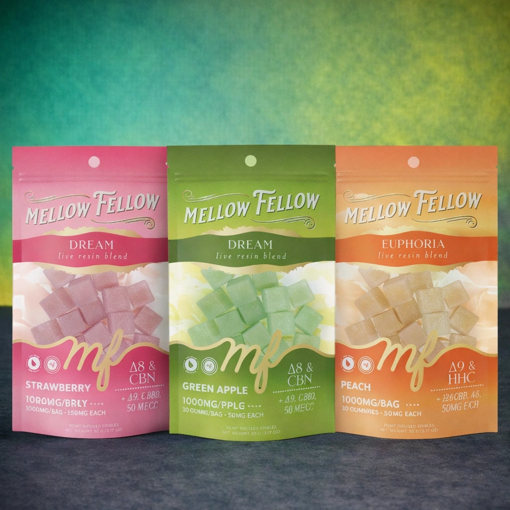 Mellow Fellow Live Resin Gummies – 1000MG