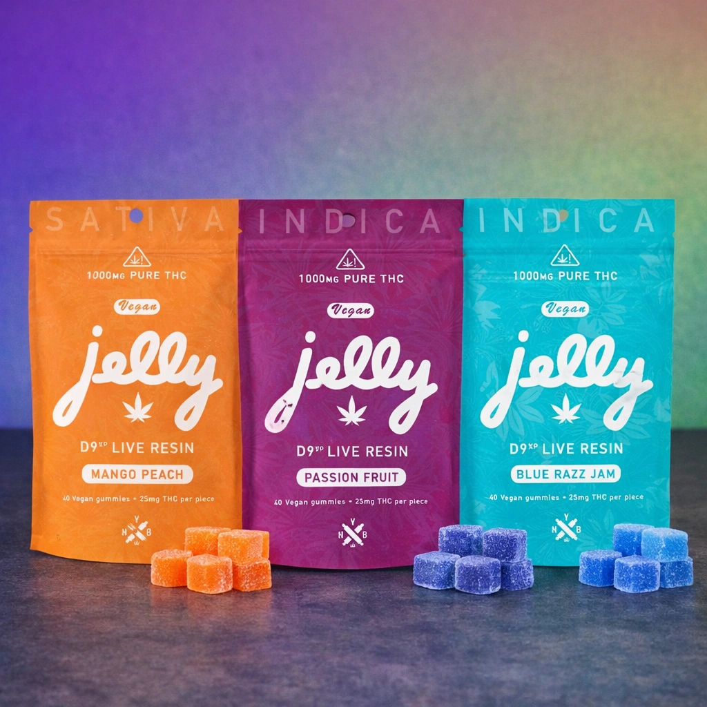 NYB Jelly D9 Live Resin Gummies – 1000MG
